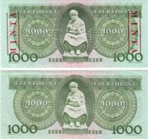1983 1000 Ft "C" forgalmi T:I + 1000 Ft "C" minta fny. + perf. T:I- (nyomáscsíkk...