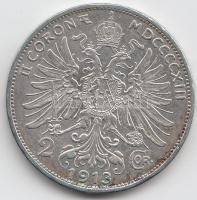 Ausztria 1913. 2K Ag "Ferenc József" T:2- Austria 1913. 2 Corona Ag "Franz Joseph" C:VF