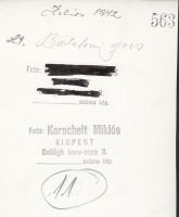1942 Korschelt Miklós (1900-1982): Balatoni gyors, pecséttel jelzett vintage fotó, 21x16 cm