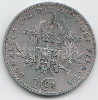 Ausztria 1908. 1K Ag "Jubileum" T:2-
Austria 1908. 1 Corona Ag "Jubilee" C:VF
Kr...