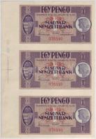 1938 1P 3-as függőleges, jobb ívszéles ív illesztőkeresztekkel, színpróbával T:I