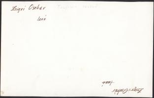 cca 1970-1980 Zsigri Oszkár: Talicska telelő, vintage absztrakt fotó, feliratozva, a szerző hagyaték...