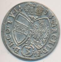 Ausztria 1686. 3Kr Ag "I. Lipót" (1.54g) T:1- Austria 1686. 3 Kreuzer Ag "Leopold I" (1.54g) C:AU