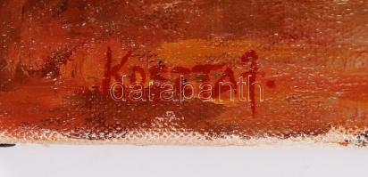 Koszta jelzéssel: Muskátli. Olaj, vászon, 35×27 cm