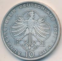 Németország 2007. 10&#8364; Ag "Árpád-házi Szent Erzsébet" T:BU felületi karcos Germany 2007. 10 Euro Ag "Elisabeth of Hungary (Thüringen)" C:BU scratched