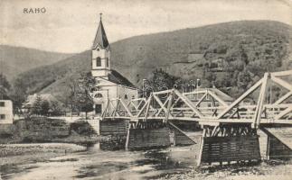 Rahó, Tisza-híd, templom / bridge, church