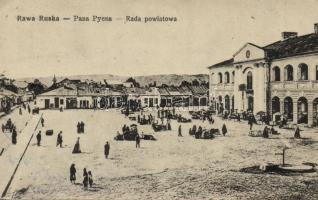 Rava-Ruska, Rawa Ruska; Rada powiatowa / council district, market (EK)