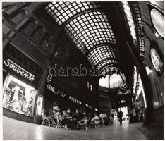 1977 Horváth Péter: Budapest, a Párizsi udvar tavaszi hangulata, feliratozva, 18x21 cm