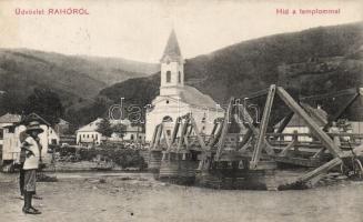 Rahó, Tisza-híd, templom / bridge, church (r)