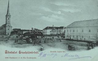 1899 Érsekújvár, Kossuth Lajos tér; kiadja Conlegner J. és fia / square (Rb)