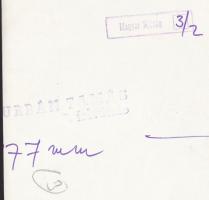 cca 1960-1970 Urbán Tamás (1945) vintage éjszakai felvétele, pecséttel jelzett, a Magyar Ifjúság cím...