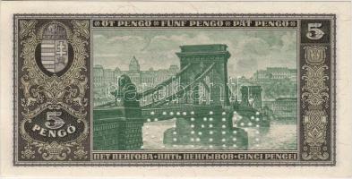 1926 5P minta perf. sorszám egyenetlen nyomással! T:I R!