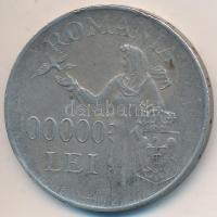Románia 1946. 100.000L Ag "I. Mihály" T:2- peremhiba Romania 1946. 100.000 Lei Ag "Michael I of Romania" C:VF edge error Krause KM#71