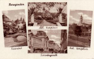 Beregszász, Kaszinó, Borpince, Katolikus templom, Törvényszék / casino, wine cellar, Catholic church, Tribunal