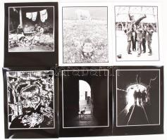 cca 1960-1970 G. Arutronján portfóliója, oroszul feliratozva, az egyik képen a név is szerepel, 13 db fotóművészeti alkotás,  18x24 cm