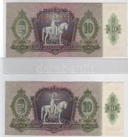 1936 10P "*"-gal forgalmi + minta perf. T:I