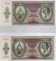 1936 10P "*"-gal forgalmi + minta perf. T:I