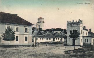 Leibic, Lubica; Katolikus templom, tűzoltószertár / church, fire station (EK)