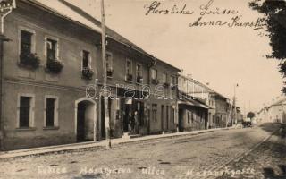 Leibic, Lubica; Masarykova ulica / Masaryk street, M. Kolomaznik's shop, photo