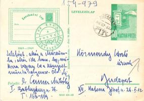 Dr. Cenner Mihály levele Körmendy László rádióbemondónak