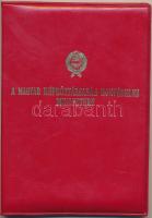 1984. "Honvédelmi Érdemérem" 35 év után szalaggal, tokban adományozói okirattal T:2
