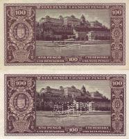 1945 100P forgalmi T:I + 100P minta "00.." sorszám + perf. T:I