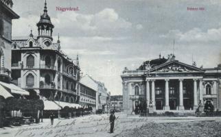 Nagyvárad, Bémer tér, EMKE Kávéház, Szigligeti színház, Divald Károly / Bémer square, theatre, café