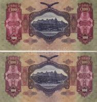 1930 100P T:I + 100P "*"-gal, erősen felfelé csúszott sor- és sorozatszámmal T:II+ csak eg...