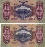 1930 100P forgalmi T:I + 100P minta perf. "00..."-ás sor- és sorozatszámmal T:I