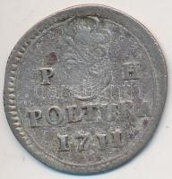 1711PH Poltura Ag "I. József" (1.08g) T:2-
Huszár 1579., Unger II.: 1160