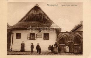 Rimaszombat, Tompa Mihály szülőháza; Ifj. Rábely Miklós kiadása / birth house