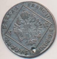 1802E 7Kr Ag "I. Ferenc" T:2- ly