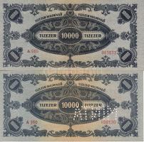 1946. 10.000Milpengő forgalmi T:I + 10.000Milpengő minta perf. T:I + 100.000Milpengő forgalmi T:I + ...