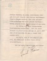 April Reiss aláírt levele a berlini színház fejléces papírján + távirat