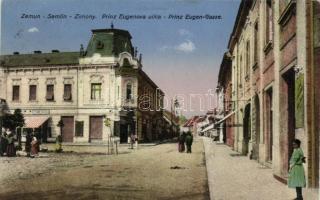 Zimony, Zemun; Prinz Eugenova ulica / street, Franz Bauer's shop