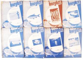 1936 8 db Sport horgász újság, viseltes állapotban