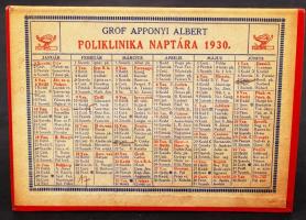1930 A Gróf Apponyi Albert Poliklinika asztali naptára