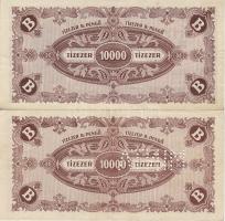 1946 10.000 B-pengő forgalmi T:I- + 10.000 B-pengő minta perf. T:II csak egyszer hajtva!