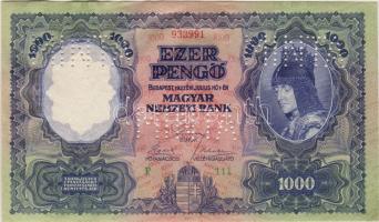 1927 1000P minta sorszám+perf. (3x) T:I- RRR!!!