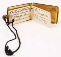 1890 Magyar katonai ezred törzsorvos dögcédulája kiváló állapotban