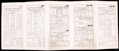 cca 1930-1940 Ala Littoria olasz repülőmenetrend