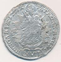 1751KB 17Kr Ag "Mária Terézia" Körmöcbánya (g) T:3 Huszár 1708., Unger III.: 1243.a