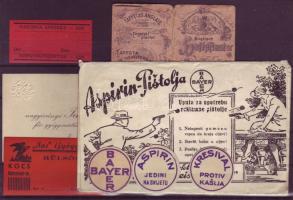 Gyógyszercímkék, reklámok