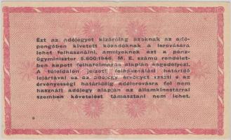 1946. 1.000.000AP fordított címerrel T:III