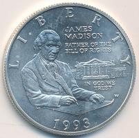 Amerikai Egyesült Államok 1993. 1/2$ Ag "James Madison" T:1
USA 1993. Half Dollar Ag "...