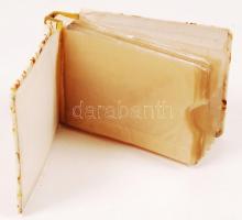 Ejtőernyős, repüős ábrával díszített üres kisméretű fotóalbum, kopottas állapot