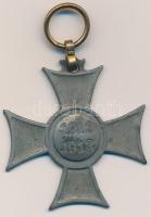 1913. "Mozgósítási Kereszt / 1912-1913-as Emlékkereszt" cink kitüntetés mellszalag nélkül T:2- Hungary 1913. "Mobilization Cross 1912-1913" zinc decoration without ribbon C:VF