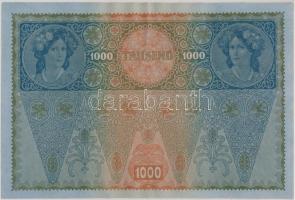 1902. 1000K piros "Deutschösterreich" felülbélyegzéssel T:II