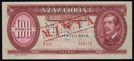 100Ft forgalmi: 1946 T:I, 1947 T:II+, 1949  T:I, 1957 T:I elcsúszott sorozatszámmal!, 1960 T:I elcsú...