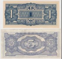 Malaya/Japán megszállás 1942. 1$ + Burma/Japán megszállás 1942-1944. 5R T:I
Malaya/Japanese occupati...